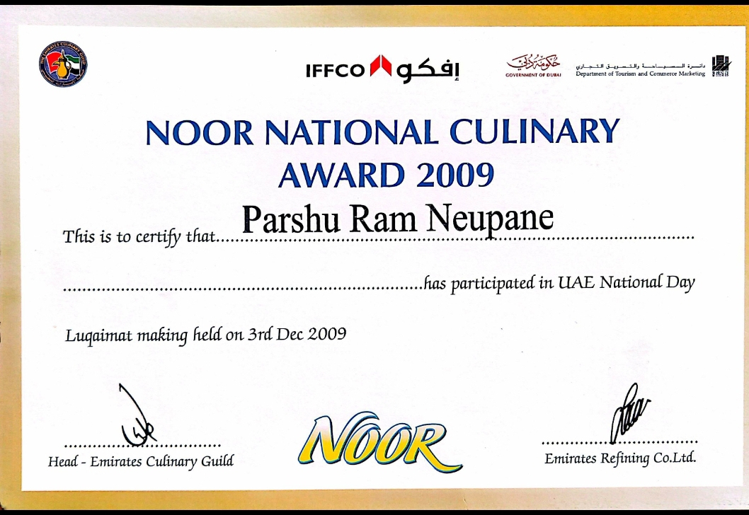 Noor National Culinary Award