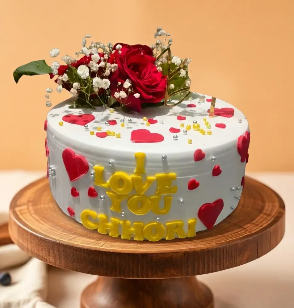 Red Rose Elegance Cake - View 2