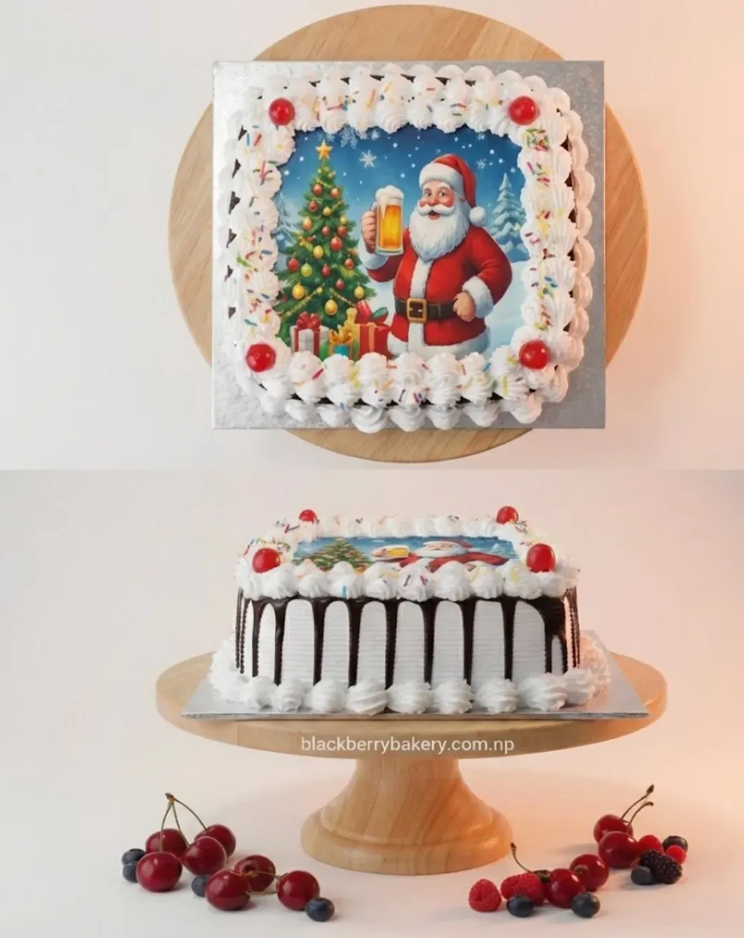 Christmas Photo Cake
