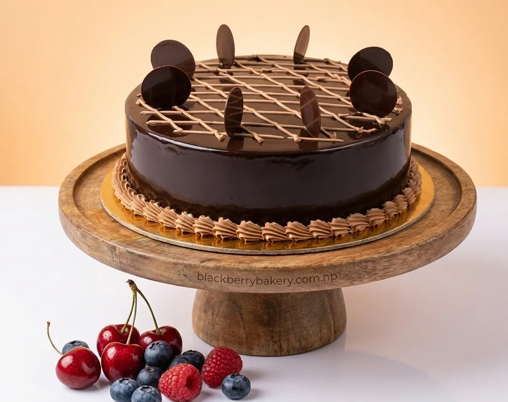 Chocolate Coin Truffle Cake