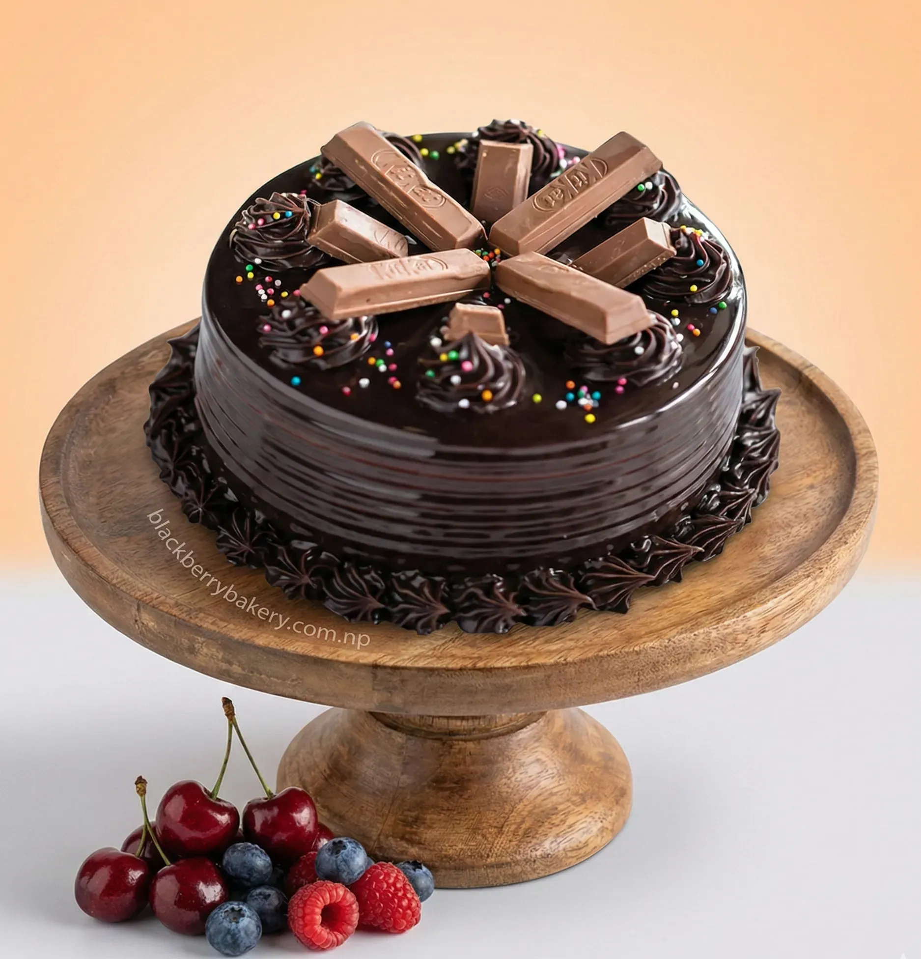Chocolate Truffle Cake with Kitkats