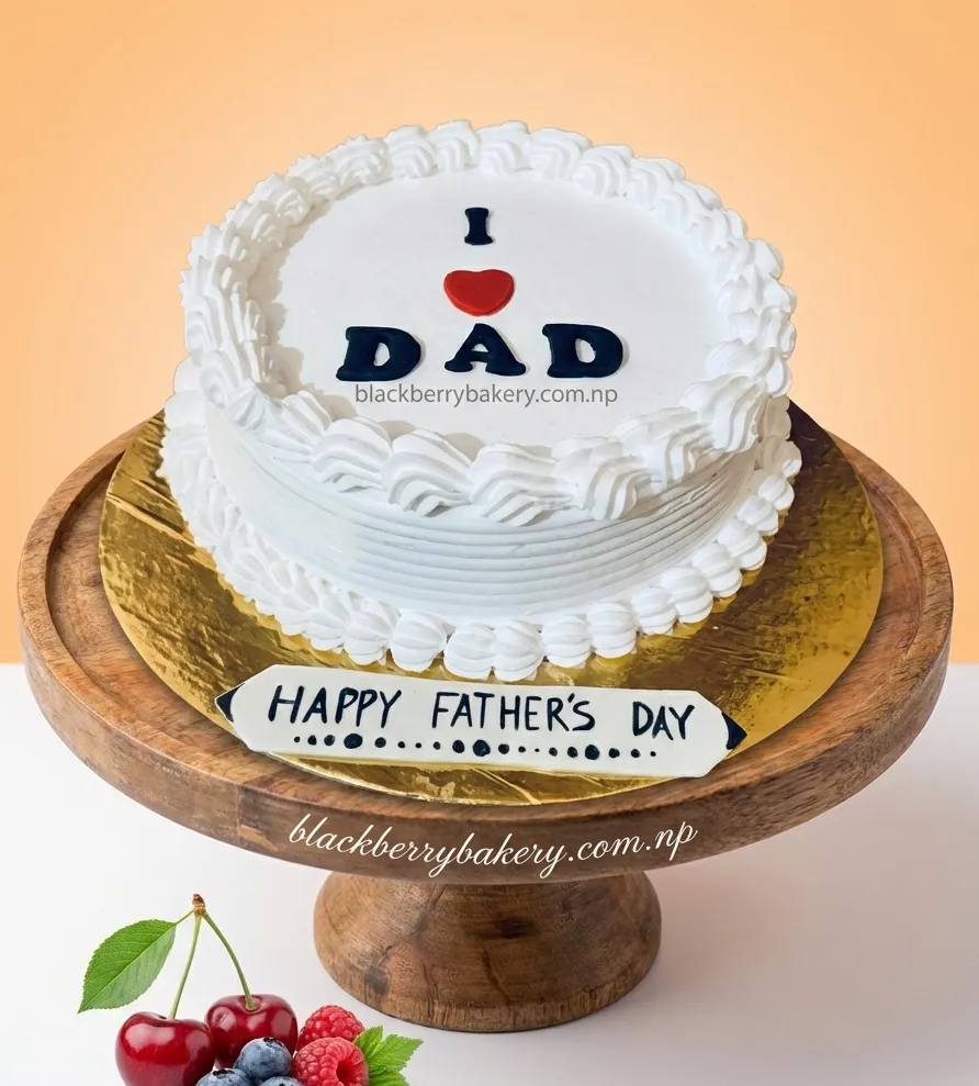 I Love Dad Father Day's Cake