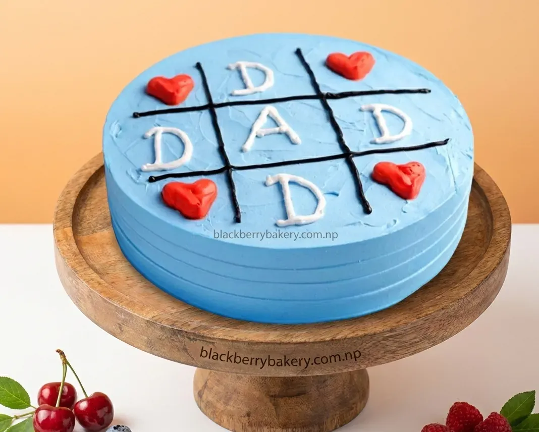 Tic-Tac-Toe-DAD Father's Day Cake