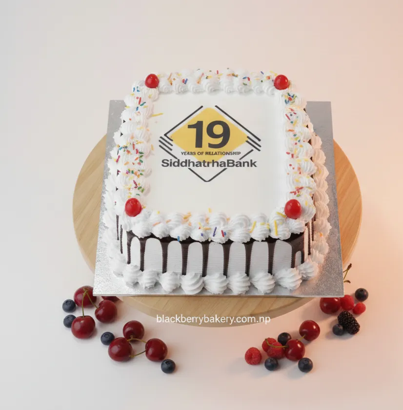Custom Corporate Photo Cake