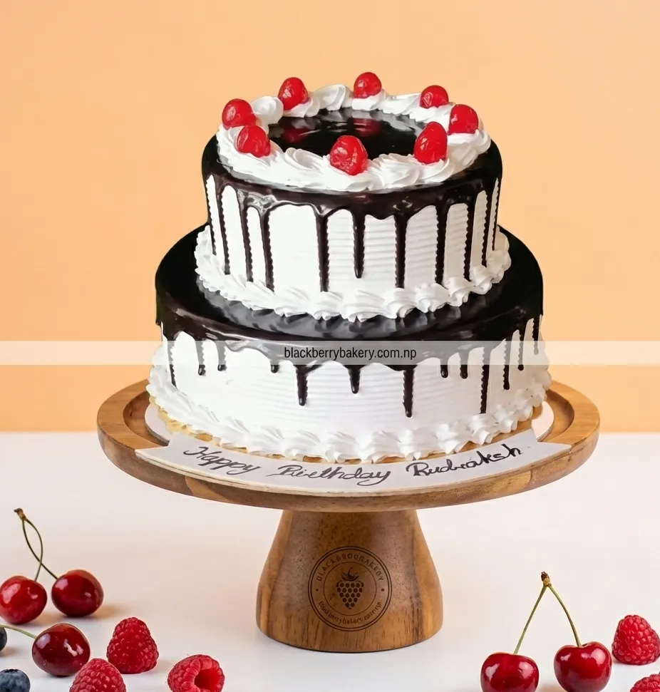 Cherry Delight Cake-ChocolateTopping