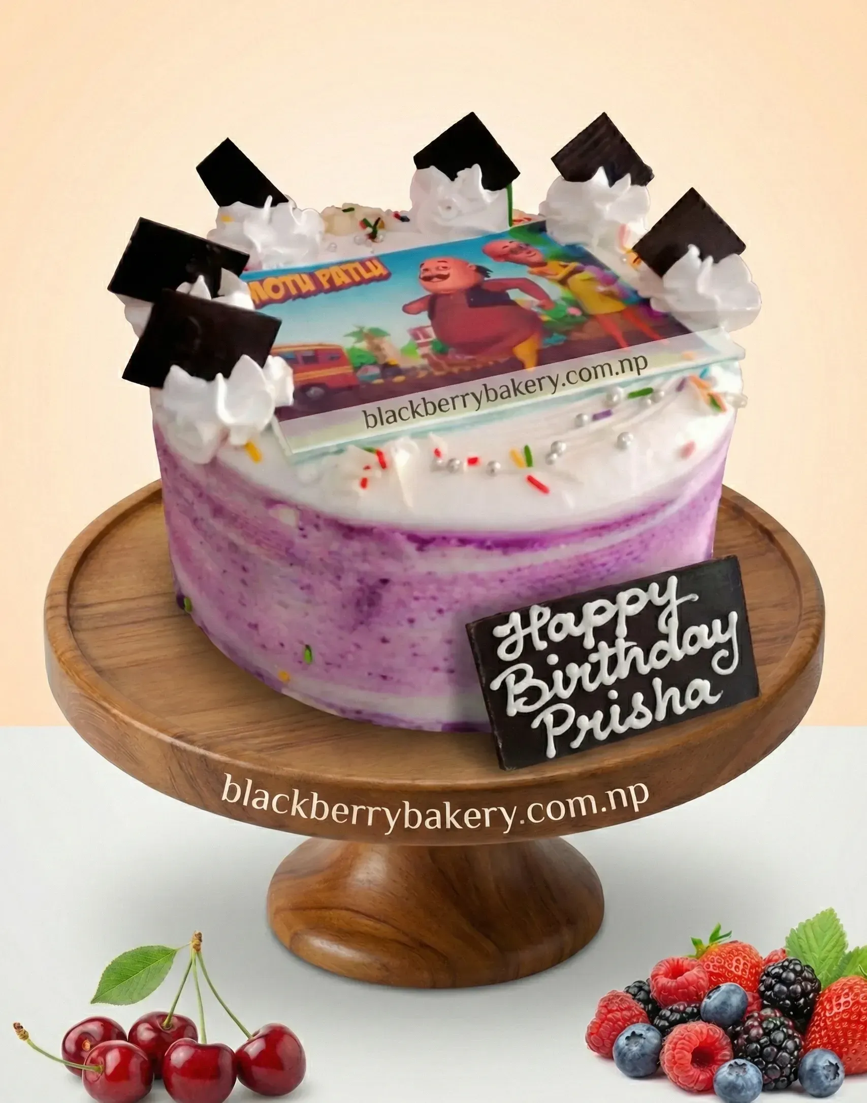 Kids Photo Cake - Your Customize Photo at Top