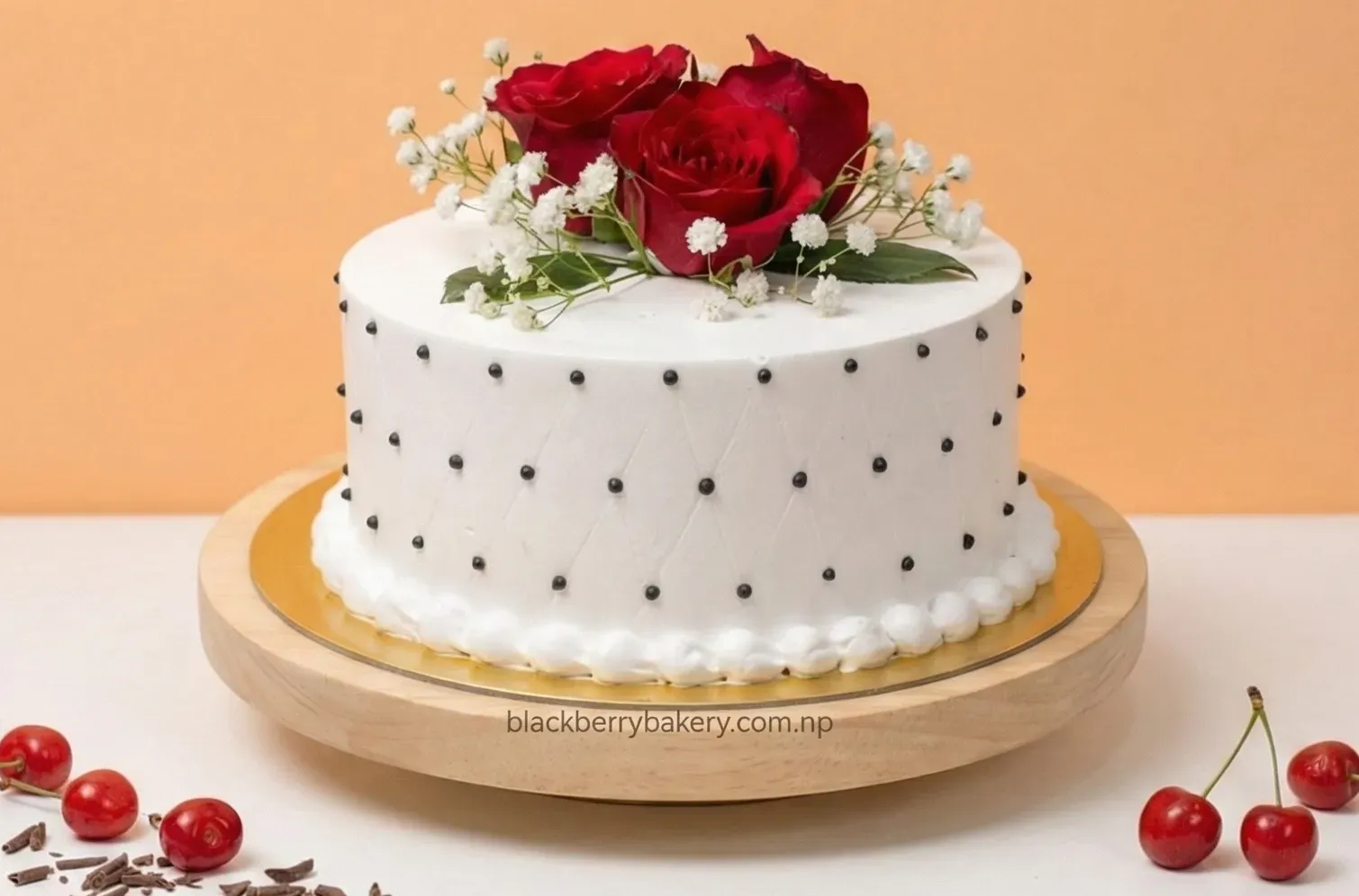 Classic Red Rose Designer Cake
