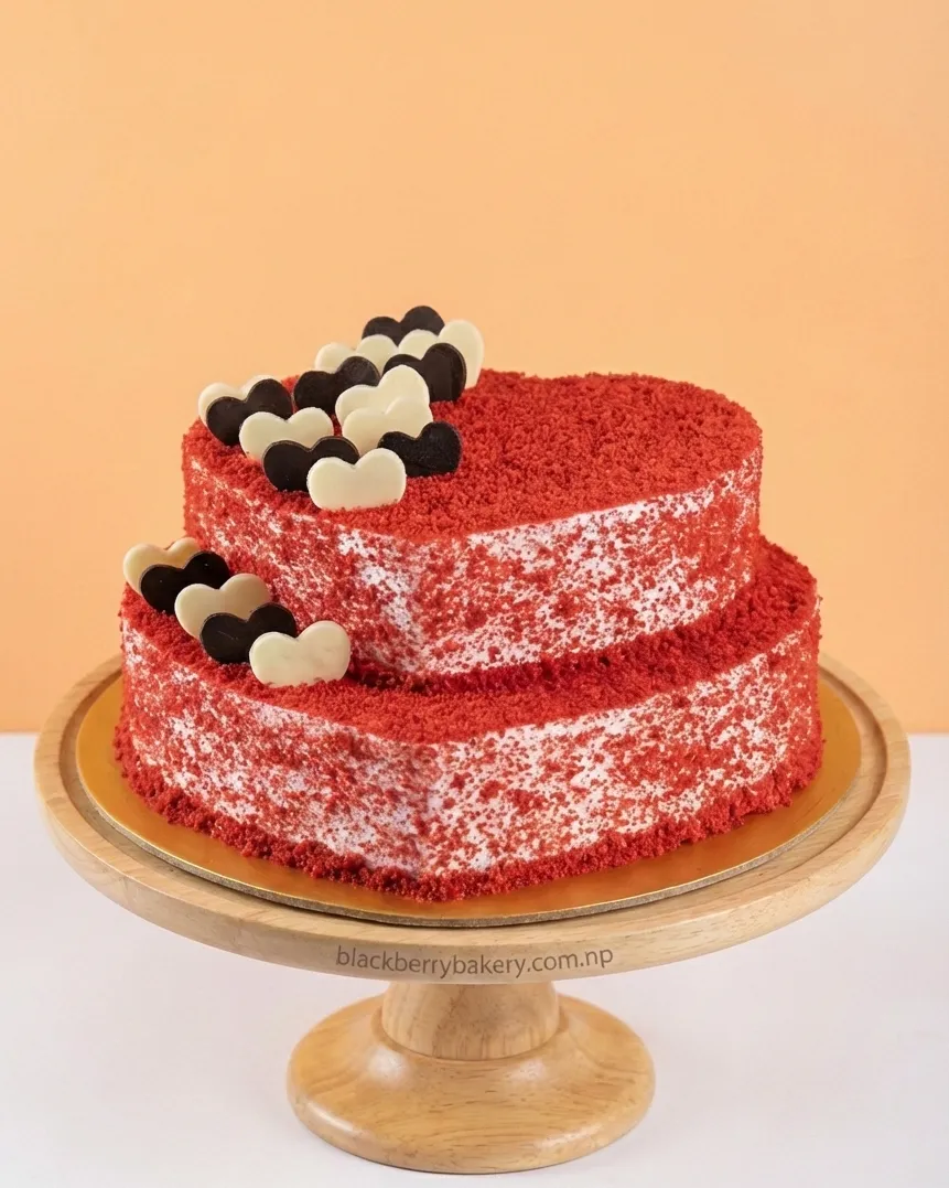 Romantic Multi  Layer Heart-Shaped  Love Cake