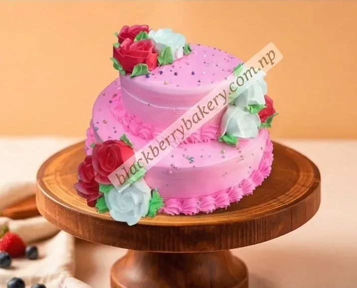 Multi LayerPink Theme Cake
