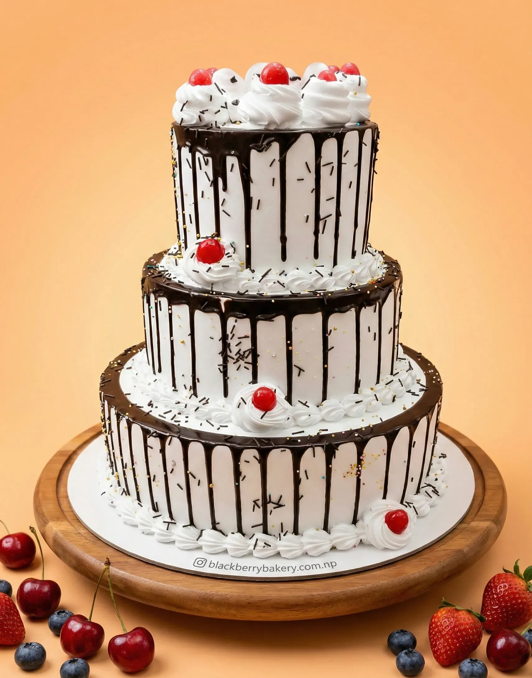 3 Layer Simple Celebration Cake