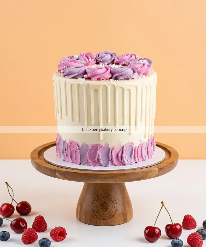 White Chocolate Dipping Height Cake- More than 1pound