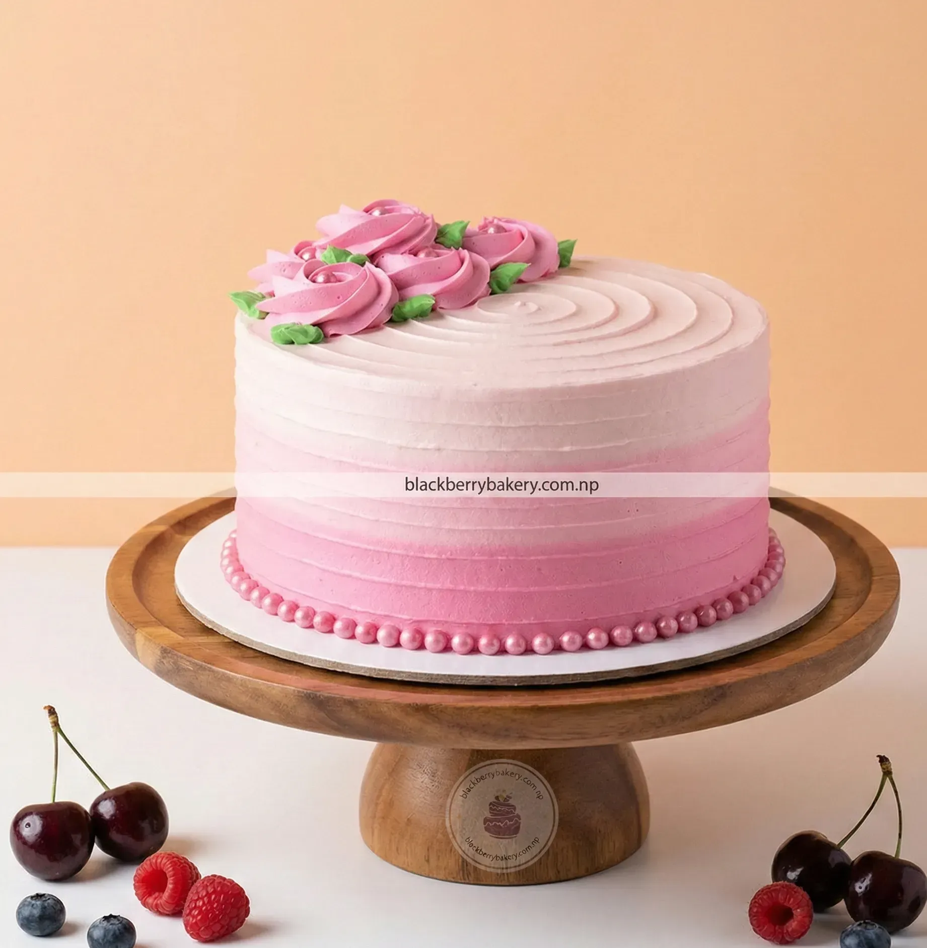 Pink Theme Sweet Cake